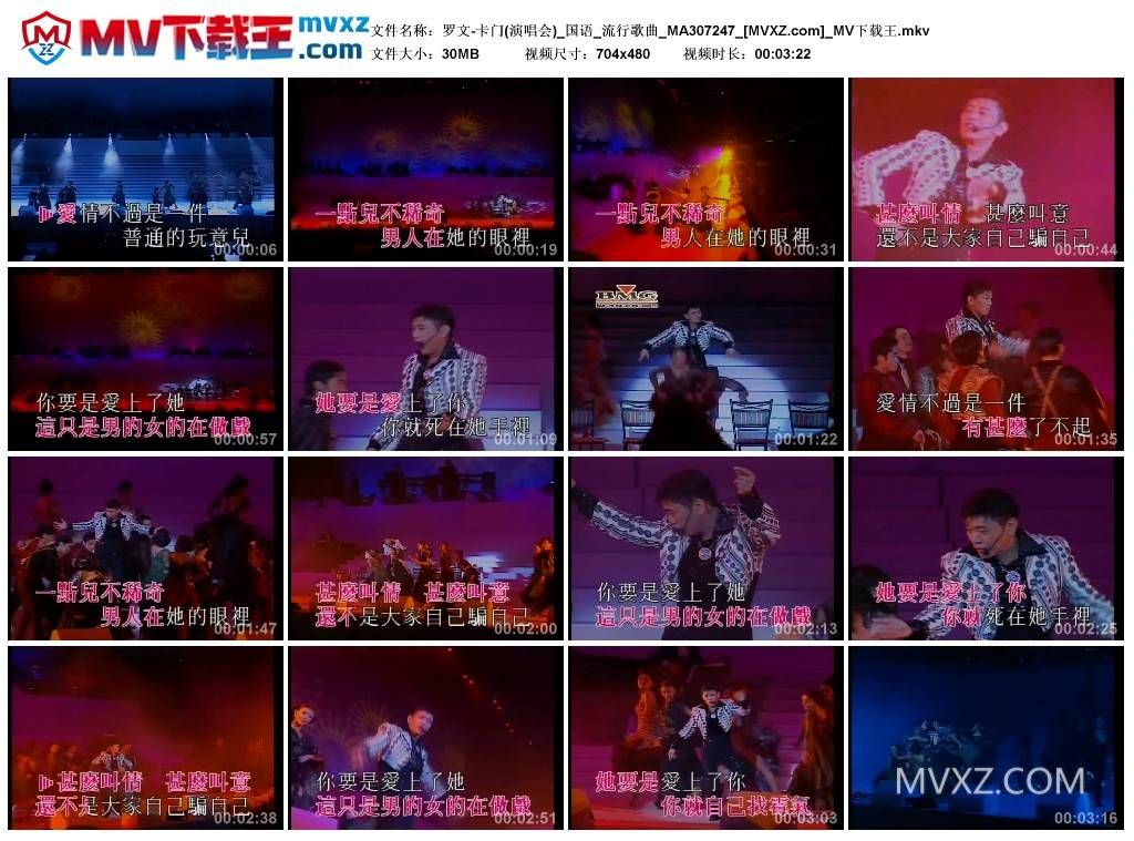 罗文-卡门(演唱会)_国语_流行歌曲_MA307247